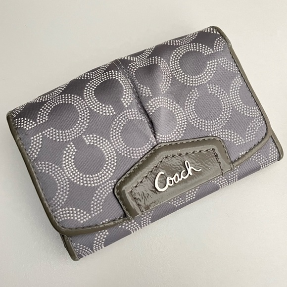 Coach Handbags - Damaged* Coach Gray Wallet NWT
